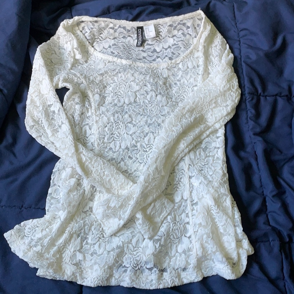 White lace top